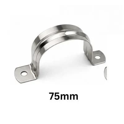 Keshav Grip Type Steel clamp 202-Grade SS 75mm (25 Pcs)