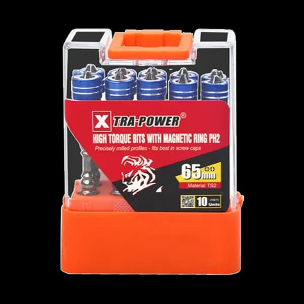 Bits With Magnetic Ring 65mm (10 Pcs Pkt)