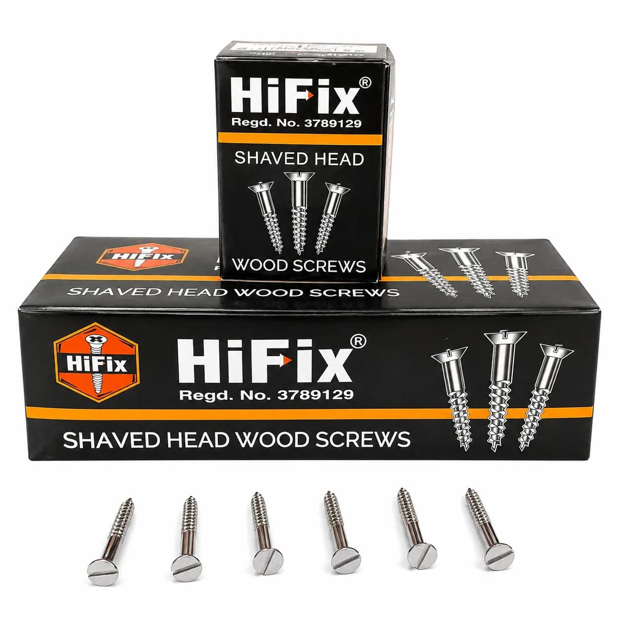 Hi Fix Standard MS Wood Screw 10 x 60mm (300 Pcs)