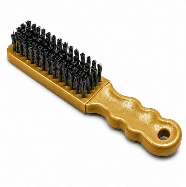 WS Wire Brush Gold PVC Handle (12 Pcs)